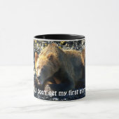 GRIZZLY BEAR Funny Funny WILDLIFE Tasse (Zentrum)