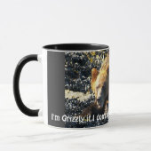 GRIZZLY BEAR Funny Funny WILDLIFE Tasse (Links)