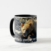 GRIZZLY BEAR Funny Funny WILDLIFE Tasse (Vorderseite Links)