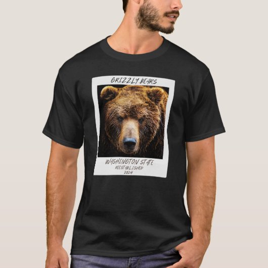 Grizzly Bear , Grizzly Bear Tee , Staat Washington (Vorderseite)