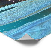 Grizzly Bear Holding Planet Earth Art Poster (Ecke)