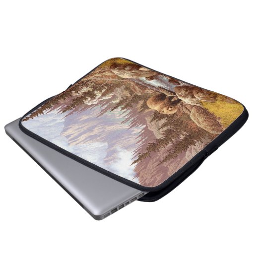 Grizzly Bear in the Rocky Mountains / AF-006bear,g Laptopschutzhülle (Vorne Knopf)