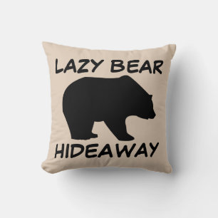 GRIZZLY BEAR LAZY BEAR HIDEAWAWAY Kissen