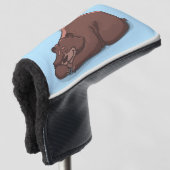GRIZZLY BEAR LAZY BEAR PUTTER GOLF HEAD COVER HEADCOVER (3/4 Vorderseite)