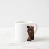 Grizzly Bear - Malerei in Acrylfarben Espressotasse (Vorderseite Rechts)