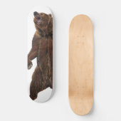 Grizzly Bear - Malerei in Acrylfarben Skateboard (Vorderseite)