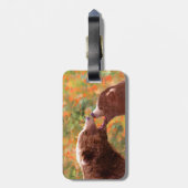 Grizzly Bear Mama and Cub Painting - Wildlife Art Gepäckanhänger (Rückseite vertikal)
