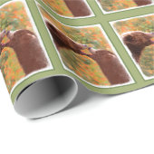 Grizzly Bear Mama and Cub Painting - Wildlife Art Geschenkpapier (Rolleneckpunkt)