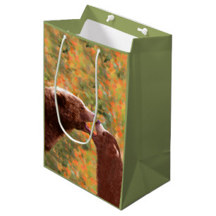 Grizzly Bear Mama and Cub Painting - Wildlife Art Mittlere Geschenktüte