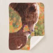 Grizzly Bear Mama and Cub Painting - Wildlife Art Sherpadecke (Vorderseite)