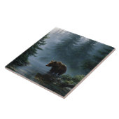Grizzly Bear Misty Forest Fliese (Seite)
