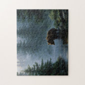 Grizzly Bear Misty Forest Puzzle (Vertikal)