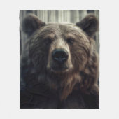 Grizzly Bear Painting Fleecedecke (Vorderseite)