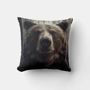 Grizzly Bear Painting Kissen