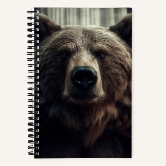 Grizzly Bear Painting Notizblock (Vorderseite)