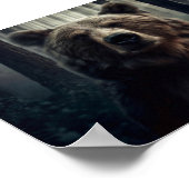 Grizzly Bear Painting Poster (Ecke)