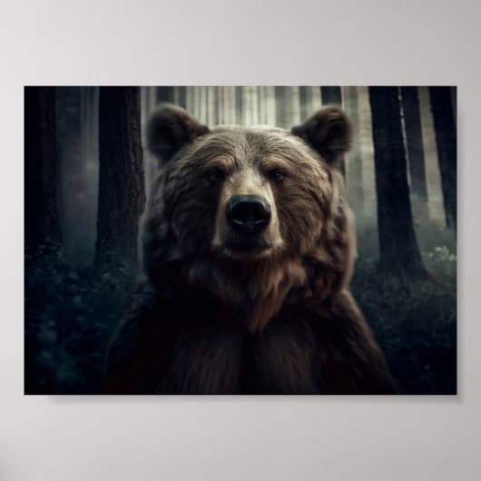 Grizzly Bear Painting Poster (Vorne)
