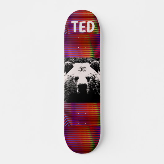 GRIZZLY BEAR PERSONALISIERTE SKATEBOARDS (Vorne)