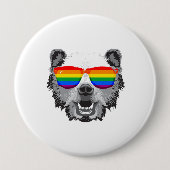 Grizzly Bear Pride Button (Vorderseite)