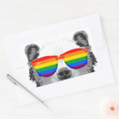 Grizzly Bear Pride Rechteckiger Aufkleber (Umschlag)