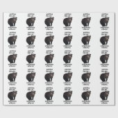 Grizzly Bear Putting Bear Minimum Efforts Funny Geschenkpapier (Flach)