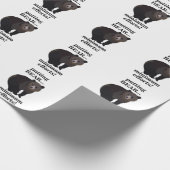 Grizzly Bear Putting Bear Minimum Efforts Funny Geschenkpapier (Ecke)
