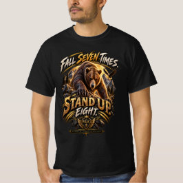 Grizzly Bear Resilience Motivational T-Shirt