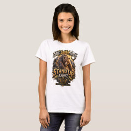 Grizzly Bear Resilience Motivational T-Shirt