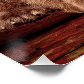 GRIZZLY BEAR RESSORT LOG CABIN POSTERS POSTER (Ecke)