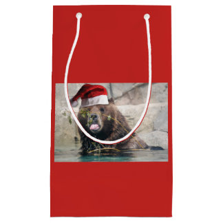 Grizzly Bear Santa Claus Kleine Geschenktüte