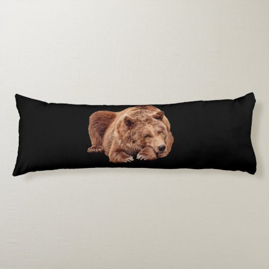 GRIZZLY BEAR SLEEPING BODY PILLOW SEITENSCHLÄFERKISSEN (Vorderseite)