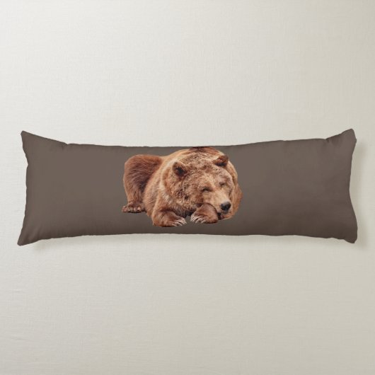 GRIZZLY BEAR SLEEPING BODY PILLOW SEITENSCHLÄFERKISSEN (Vorderseite)