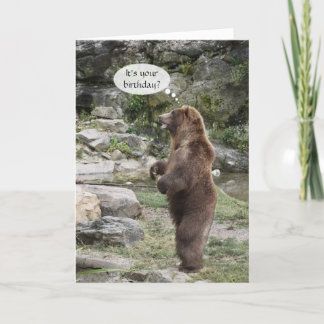 Grizzly Bear Stehende Ovation Karte