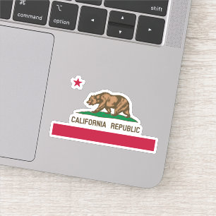 Grizzly Bear und Star-Sticker Aufkleber