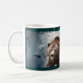 Grizzly Bear & Waterfall Tierfreude Tasse (Links)