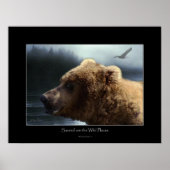 GRIZZLY BEAR Wilderness Art Poster (Vorne)