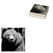 GRIZZLY BEAR Wood Art Briefmarke Gummistempel (Stempel)