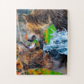 Grizzly Bear Wyoming Puzzle (Vertikal)