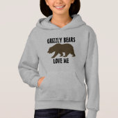 GRIZZLY BEARS LIEBE MICH FUNNY KIDS T - Shirt HOOD (Vorderseite)