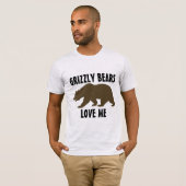 GRIZZLY BEARS LIEBE MICH FUNNY T - Shirt (Vorne ganz)