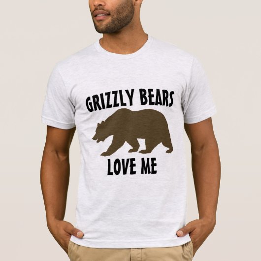 GRIZZLY BEARS LIEBE MICH FUNNY T - Shirt (Vorderseite)
