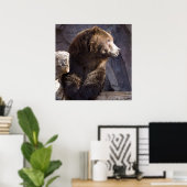 Grizzly Brown Bär, Naturewall Poster (Heimbüro)