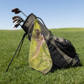 Grizzly cuzing, Alaska Golfhandtuch (Gras)