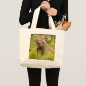 Grizzly cuzing, Alaska Jumbo Stoffbeutel (Vorderseite (Produkt))