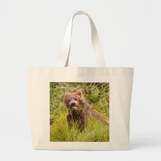 Grizzly cuzing, Alaska Jumbo Stoffbeutel (Vorne)