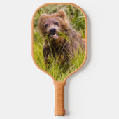 Grizzly cuzing, Alaska Pickleball Schläger (Vorderseite)