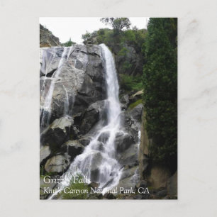 Grizzly Falls, King's Canyon National Park, CA Pos Postkarte