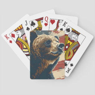 Grizzly Independence Day 4. Juli Spielkarten