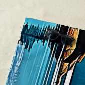 Grizzly Lake Mountain View Strandtuch (Beispiel)