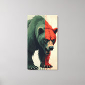 Grizzly Leinwanddruck (Vorderseite)